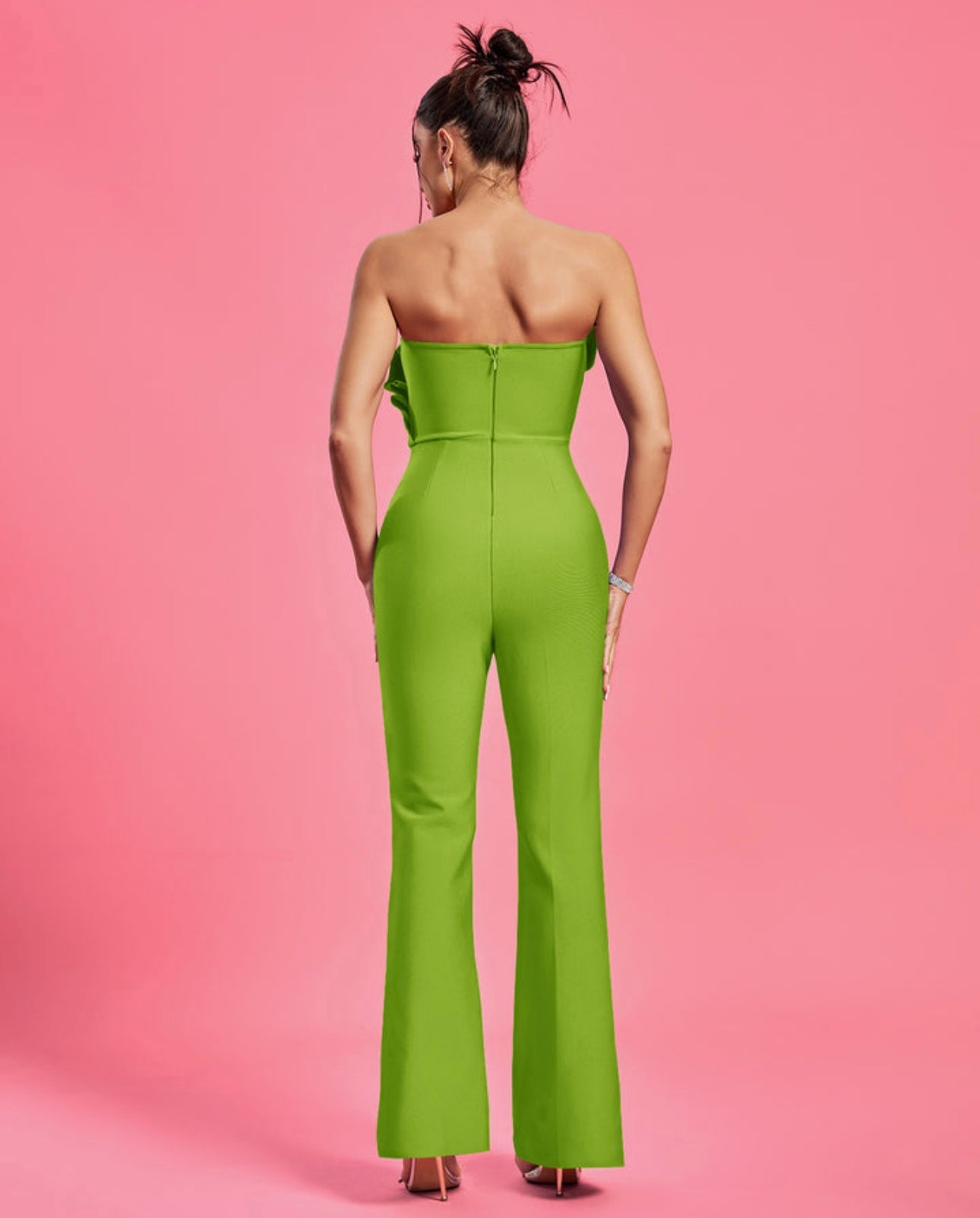 Neon bandage jumpsuit