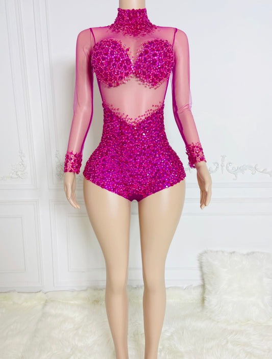 Luxury Crystal bodysuit